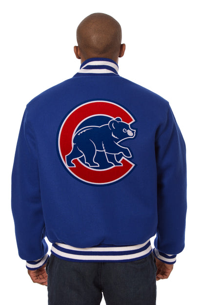 Chicago Cubs Embroidered Wool Jacket