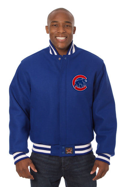 Chicago Cubs Embroidered Wool Jacket