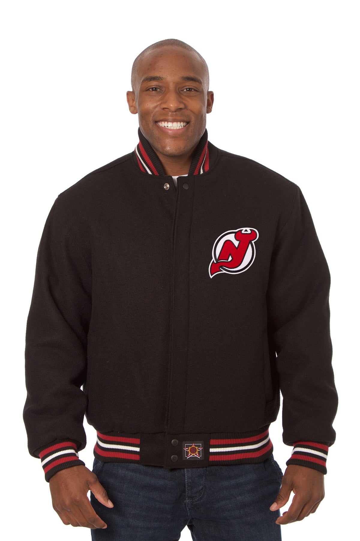 New Jersey Devils Embroidered Wool Jacket