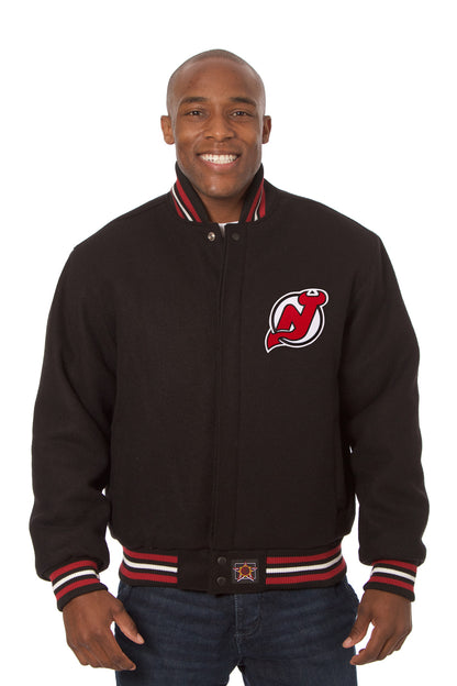 New Jersey Devils Embroidered Wool Jacket
