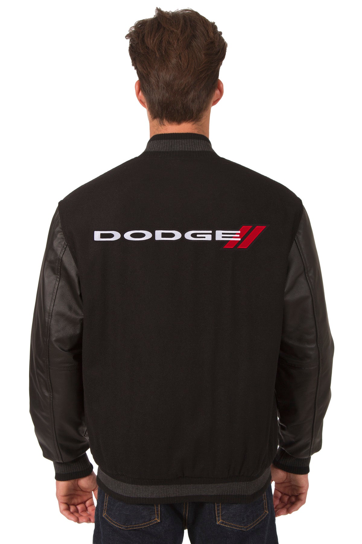 Dodge Reversible Wool and Leather Jacket