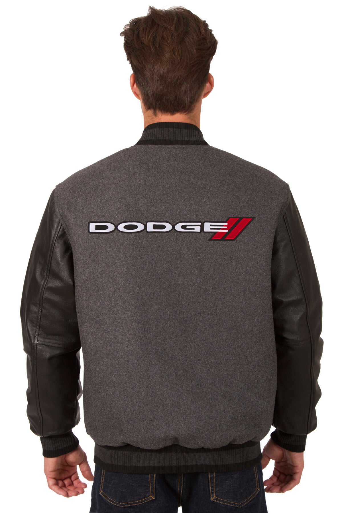 Dodge Reversible Wool and Leather Jacket