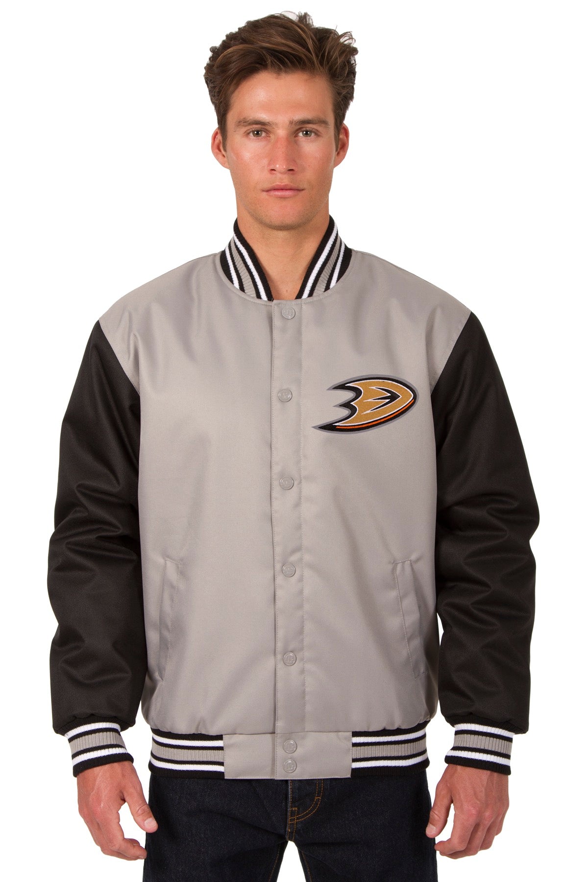 Anaheim Ducks Poly-Twill Jacket (Front Logo Only)