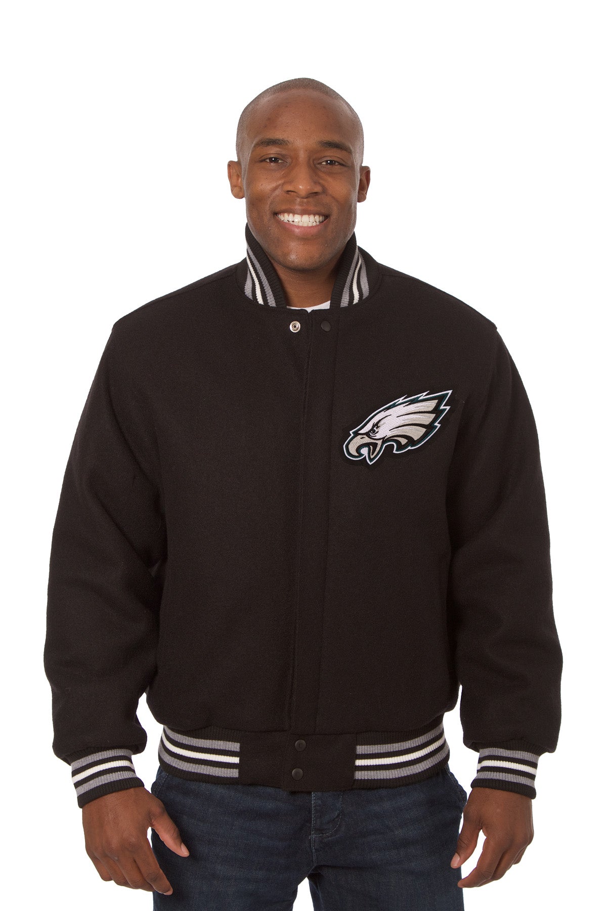 Philadephia Eagles Embroidered Wool Jacket