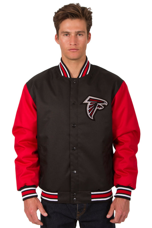 Atlanta Falcons Poly-Twill Jacket (Front and Back Logo)