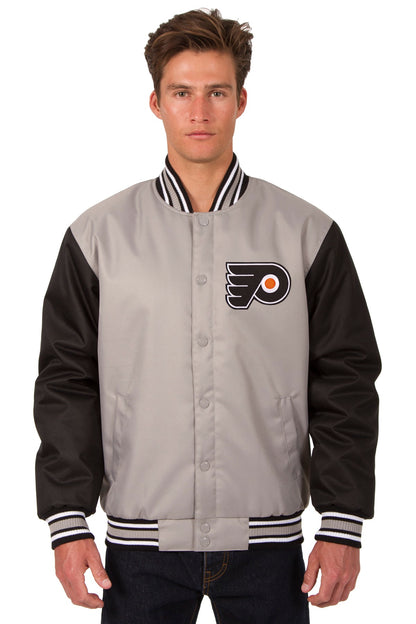 Philadelphia Flyers Poly-Twill Jacket (Front and Back Logo)