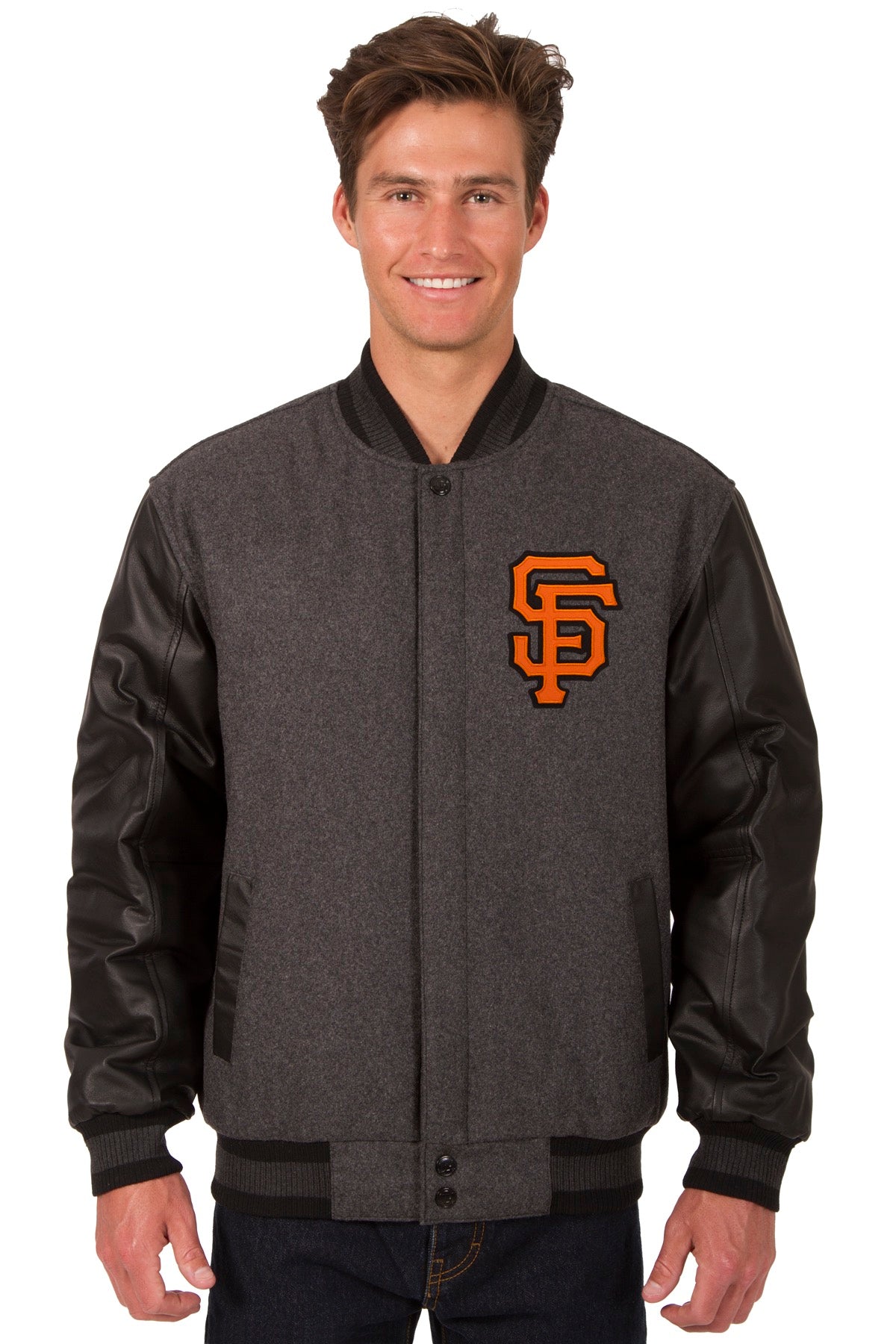 San Francisco Giants Reversible Wool and Leather Jacket
