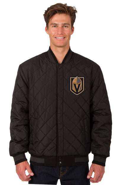 Vegas Golden Knights Wool and Leather Reversible Jacket