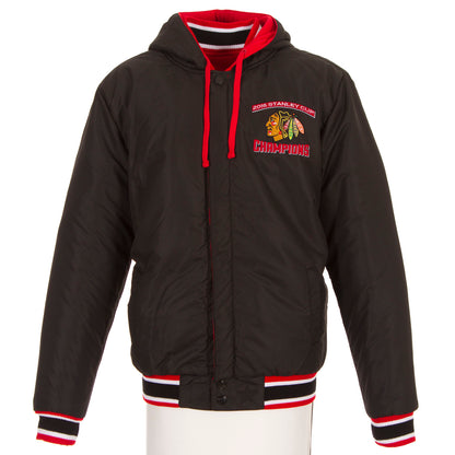 Chicago Blackhawks Championship Reversible Fleece Jacket