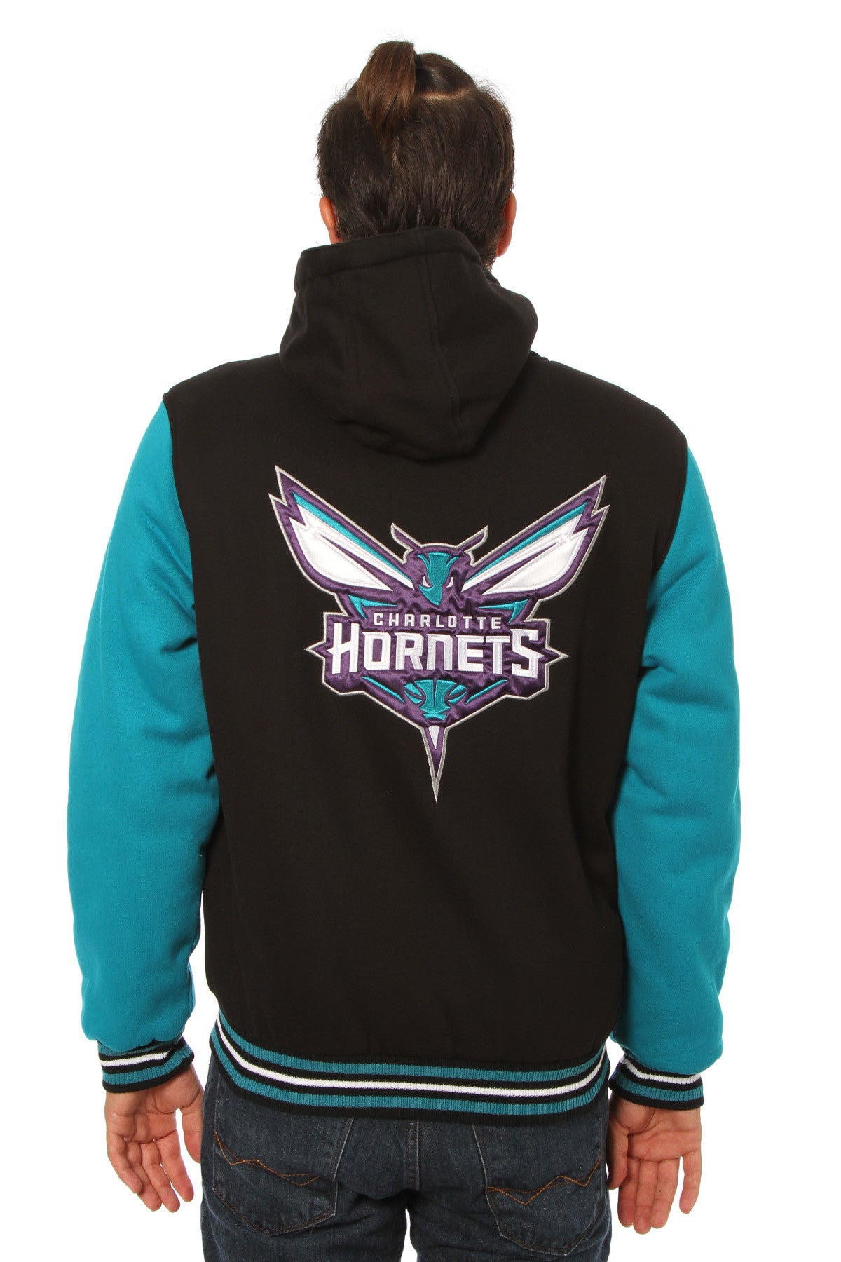 Charlotte Hornets Reversible Two-Tone Fleece Jacket