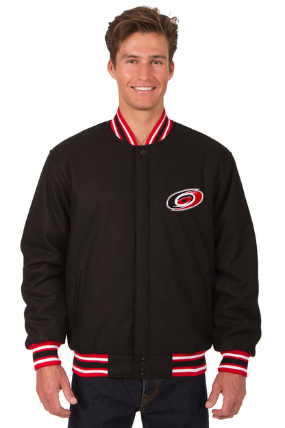 Carolina Hurricanes All-Wool Reversible Jacket (Front Logos Only)