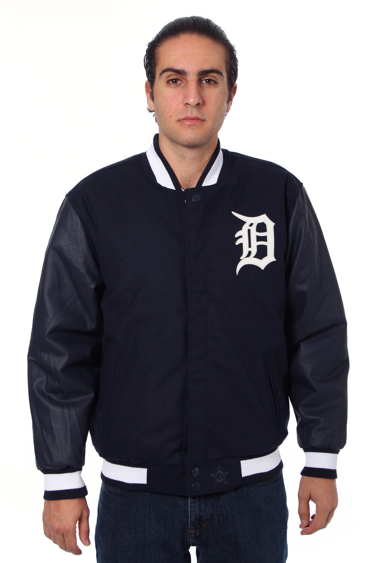 Detroit Tigers Reversible Poly-Melton Jacket