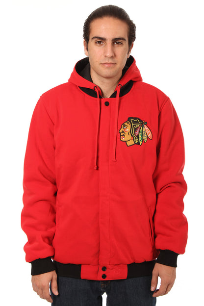 Chicago Blackhawks Reversible Fleece Jacket