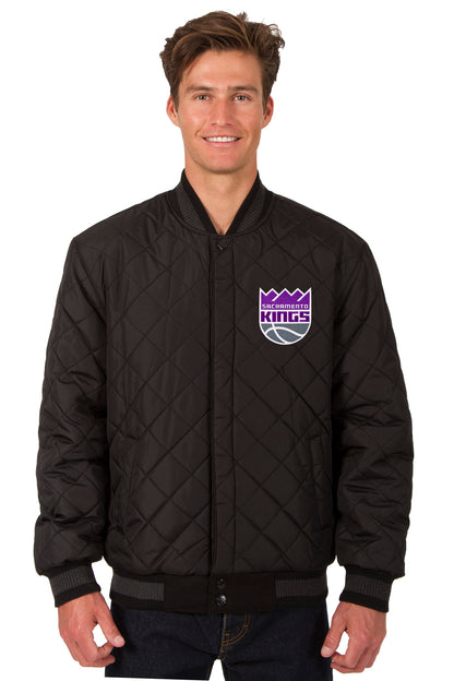 Sacramento Kings Reversible Wool and Leather Jacket
