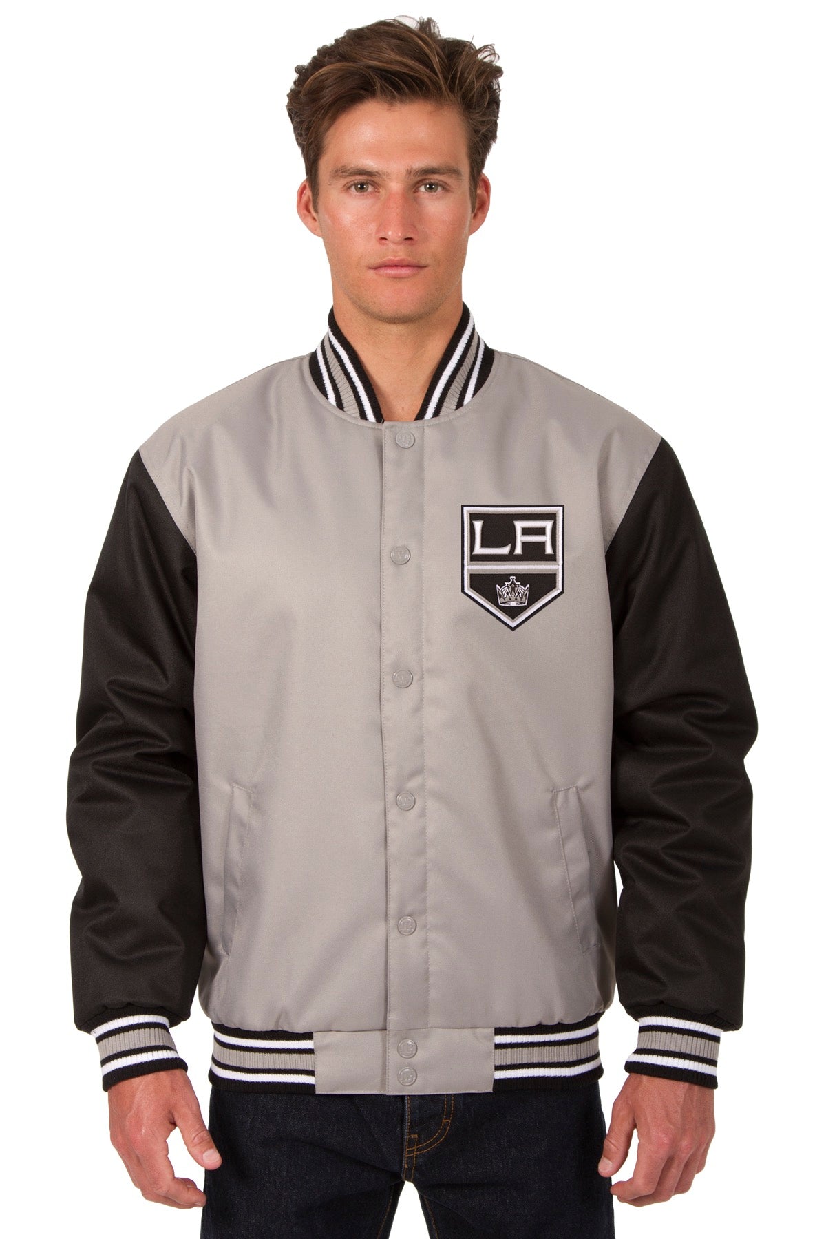 Los Angeles Kings Poly-Twill Jacket (Front and Back Logo)