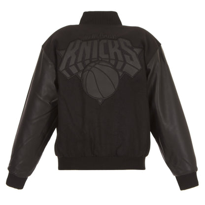 New York Knicks Kid's Reversible Wool and Faux Leather Jacket