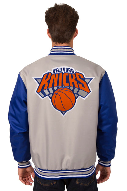 New York Knicks Poly-Twill Jacket (Front and Back Logo)