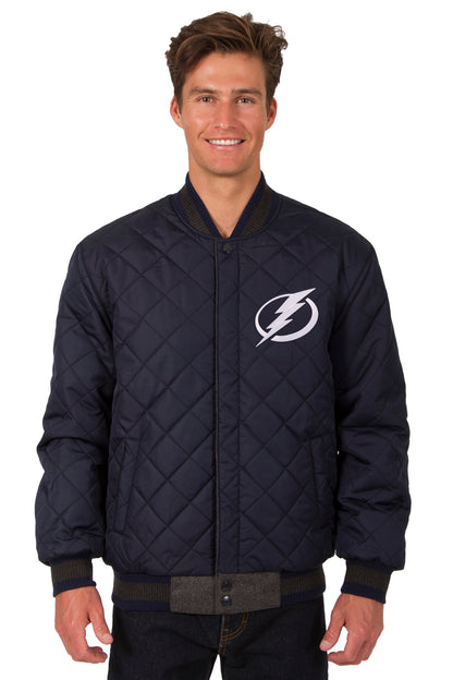 Tampa Bay Lightning Wool and Leather Reversible Jacket