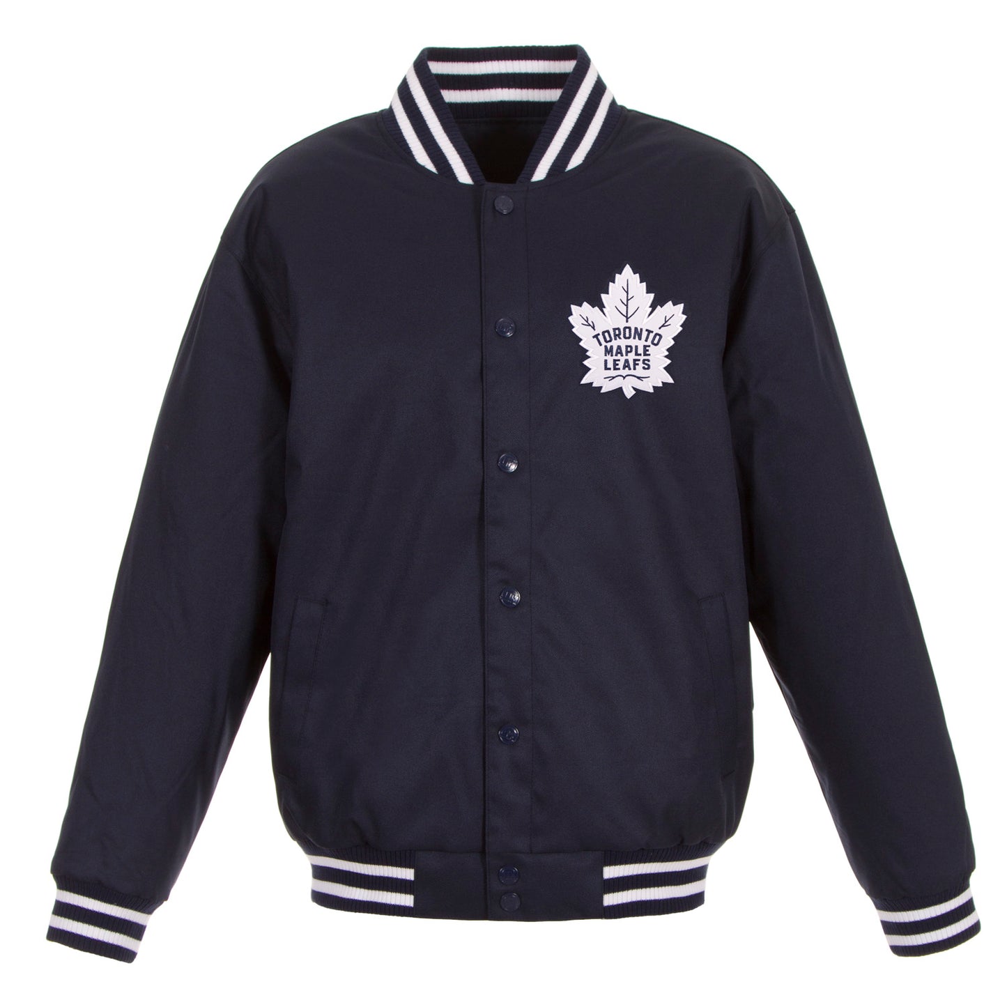 Toronto Maple Leafs Poly-Twill Jacket (Front and Back Logo)