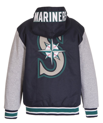Seattle Mariners Kid's Reversible Poly-Twill Jacket
