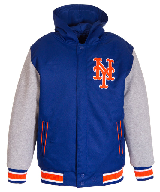 New York Mets Kids Reversible Poly-Twill Jacket