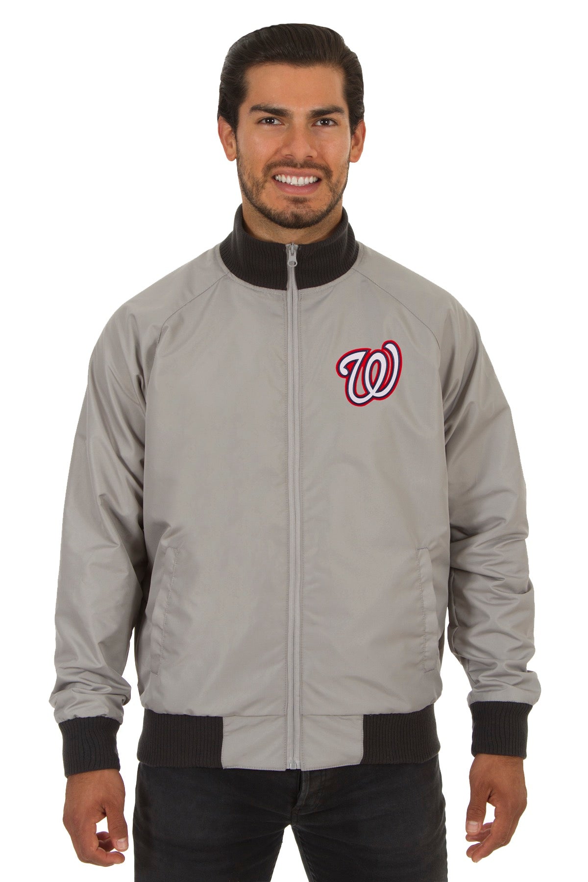 Washington Nationals Reversible Polyester Track Jacket