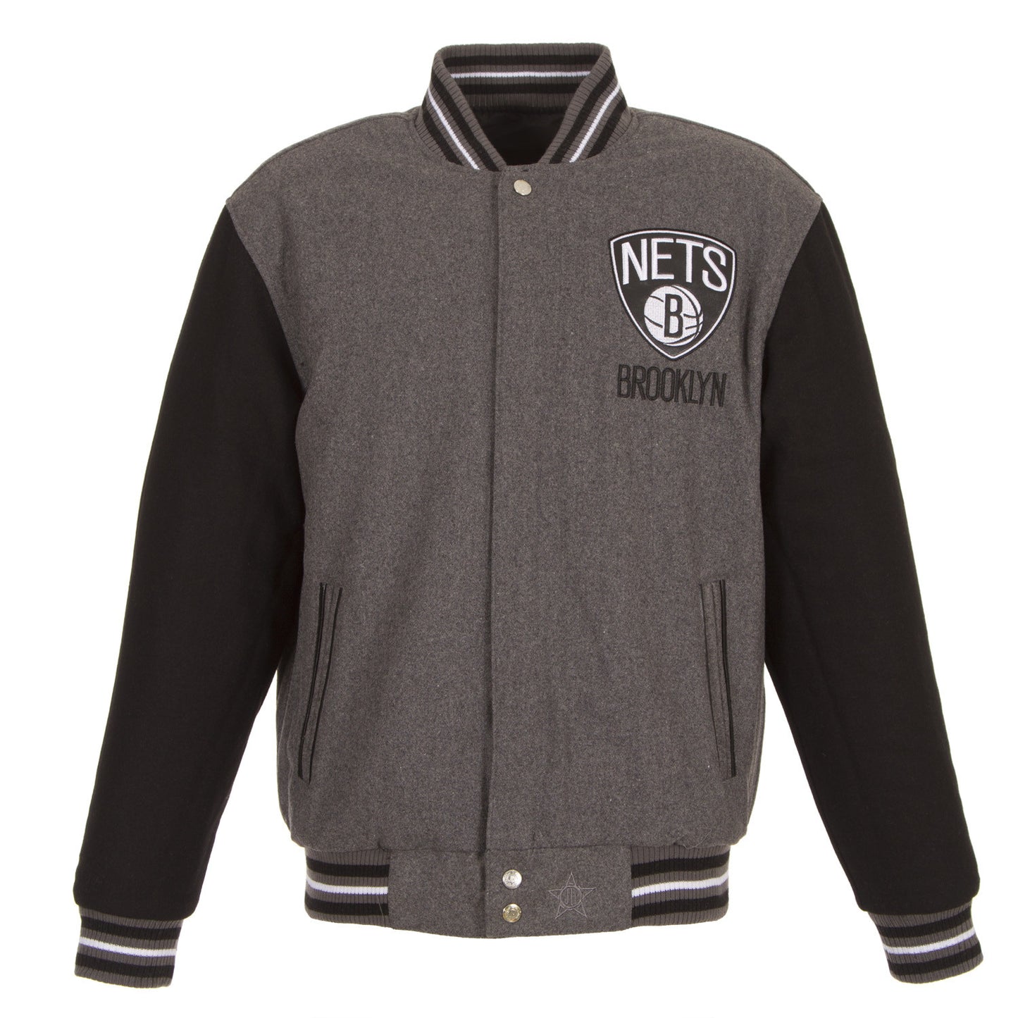 Brooklyn Nets Two-Tone Reversible Wool Jacket