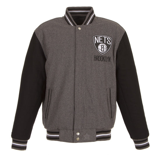Brooklyn Nets Two-Tone Reversible Wool Jacket