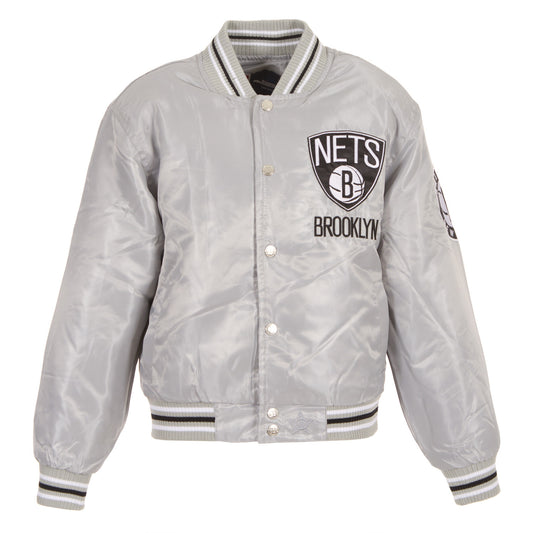 Brooklyn Nets Kid's Matte Satin Jacket