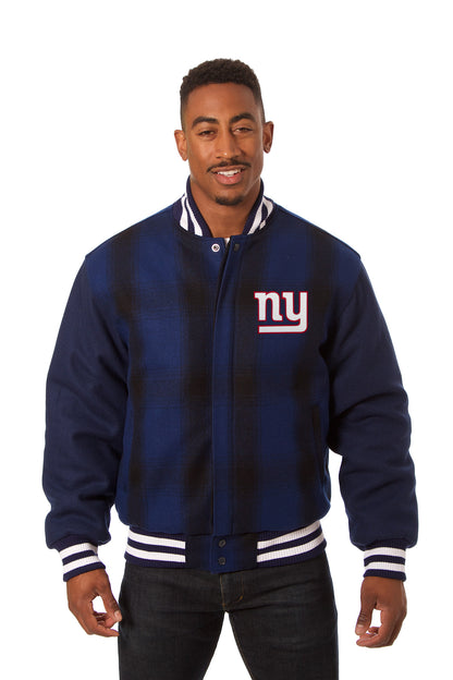 New York Giants All-Wool Plaid Jacket