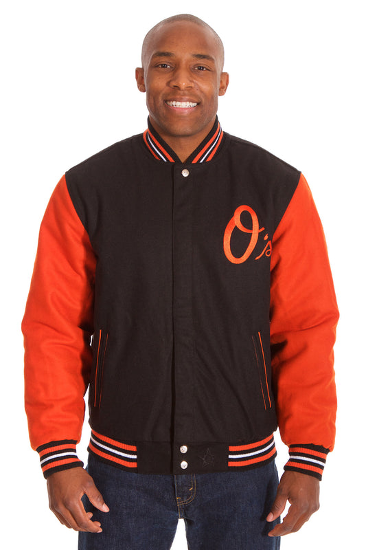 Baltimore Orioles Two-Tone Reversible Wool Jacket