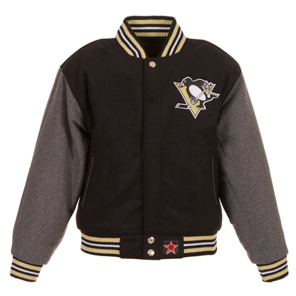 Pittsburgh Penguins Kid's Reversible Wool Jacket
