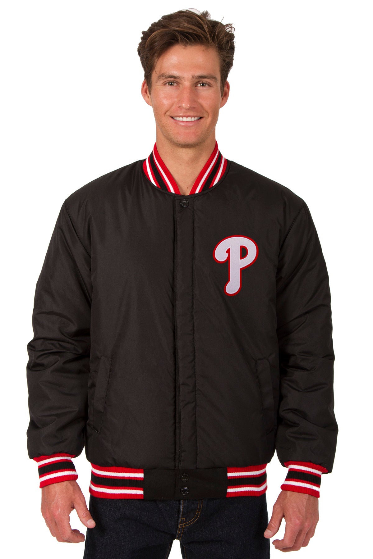 Philadelphia Phillies All-Wool Reversible Jacket (Front Logos Only)