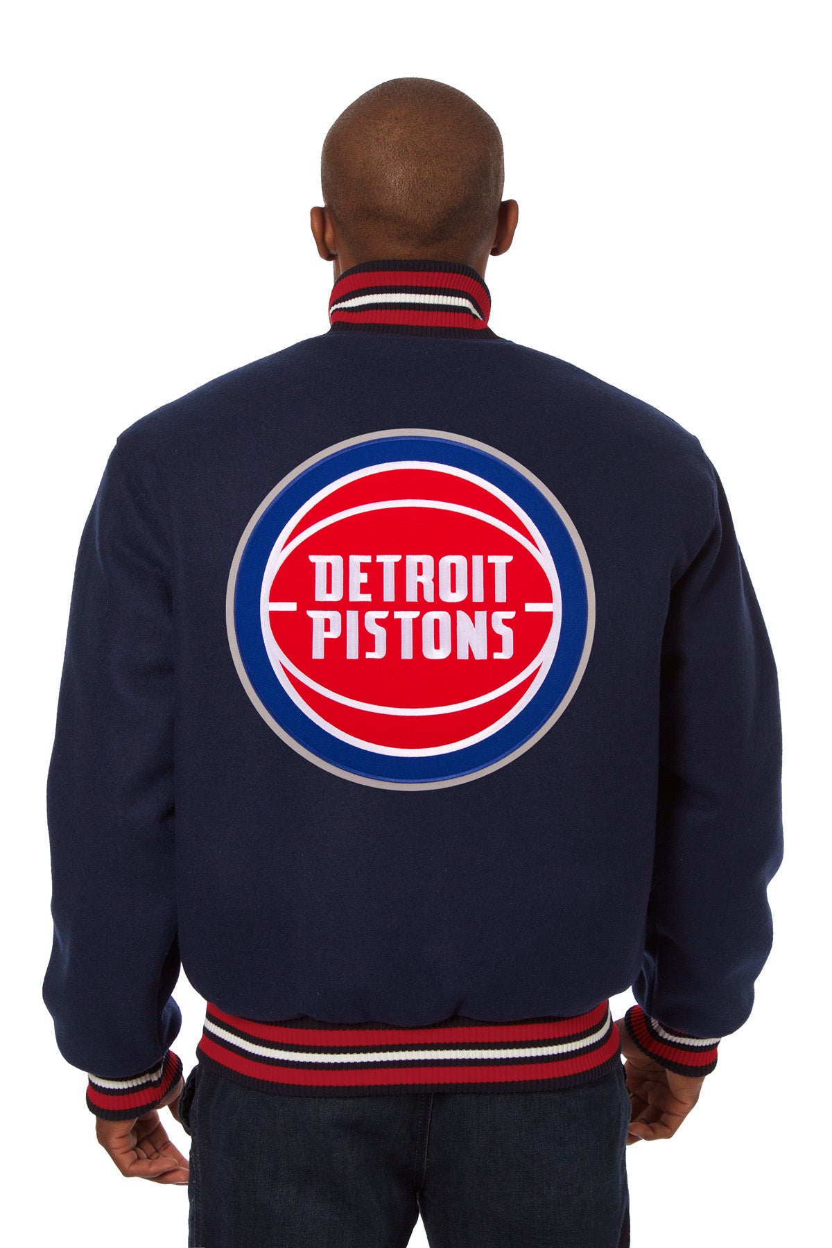 Detroit Pistons Embroidered Wool Jacket