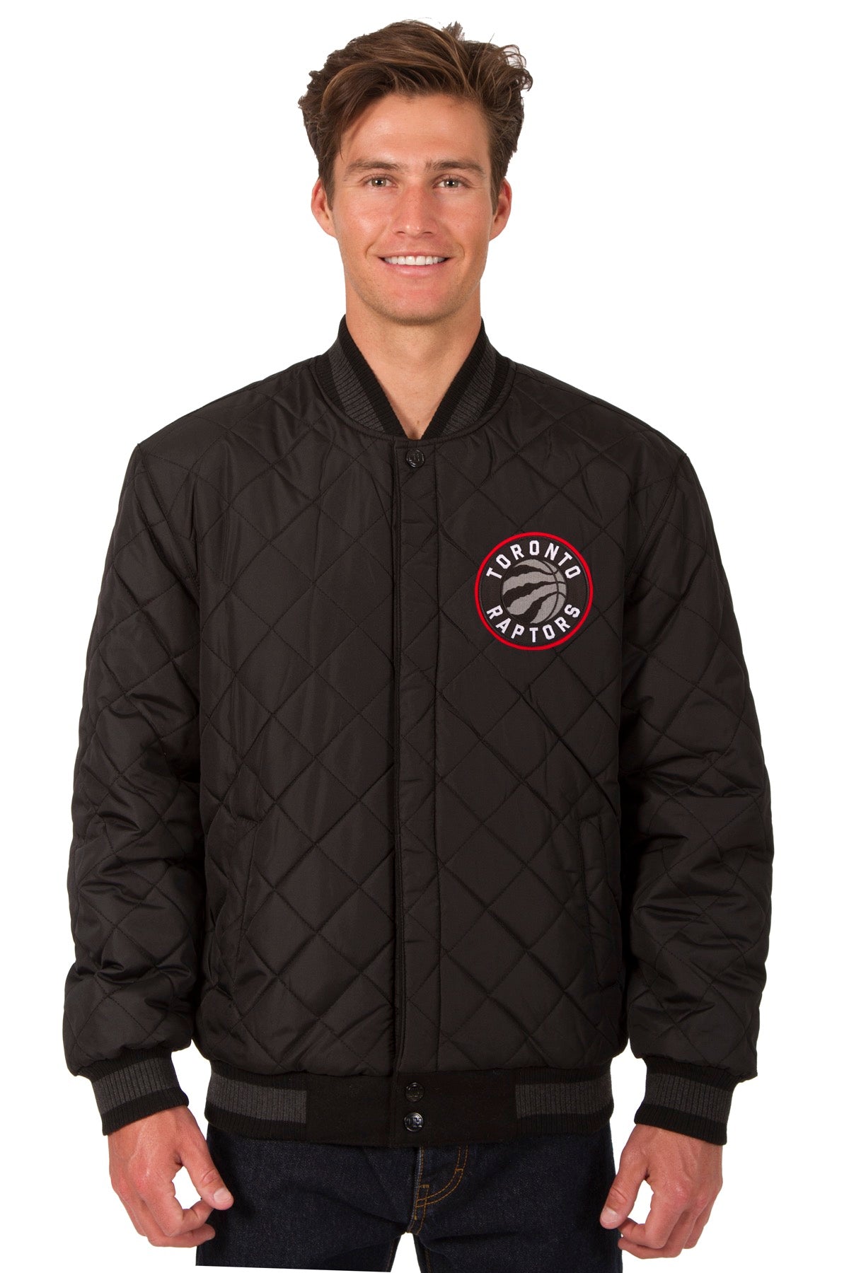 Toronto Raptors Reversible Wool and Leather Jacket