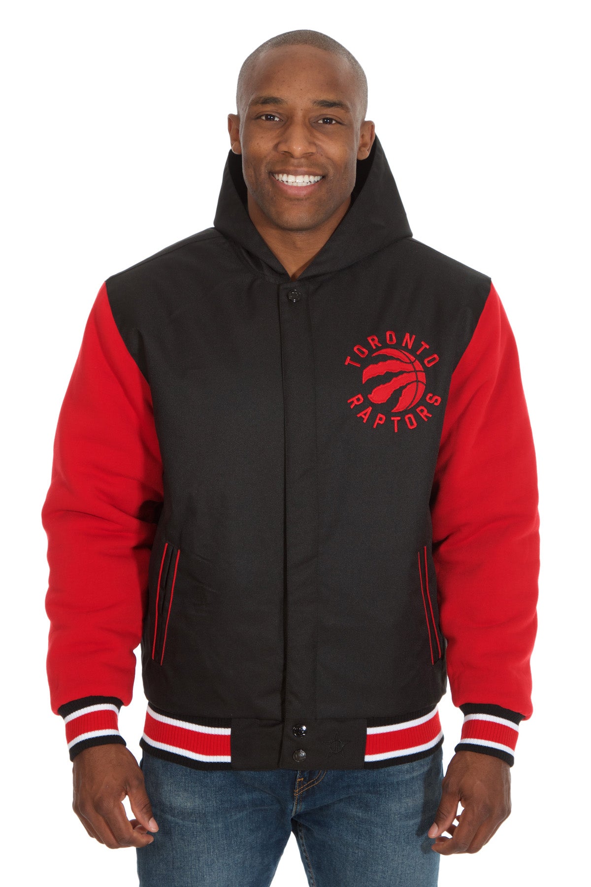 Toronto Raptors Reversible Poly-Twill Hooded Jacket