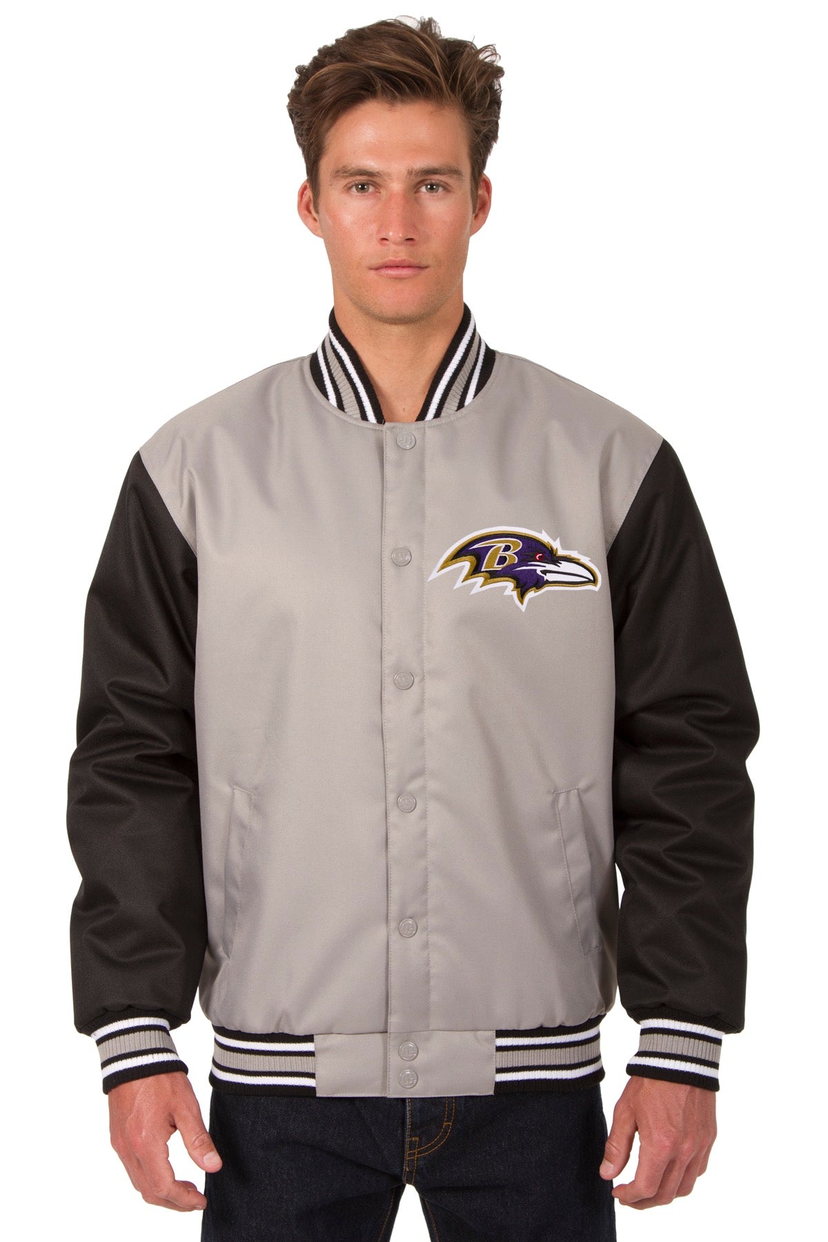 Baltimore Ravens Poly-Twill Jacket (Front Logo Only)