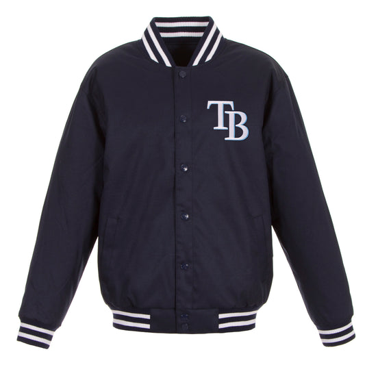 Tampa Bay Rays Poly-Twill Jacket (Front Logo Only)
