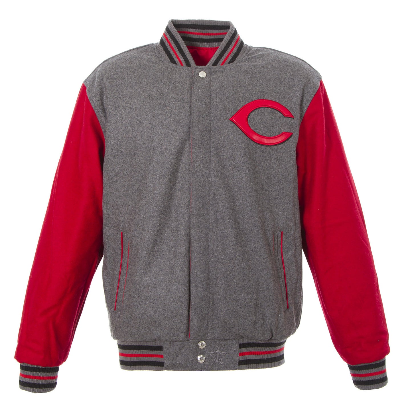 Cincinnati Reds Reversible Two-Tone Wool Jacket