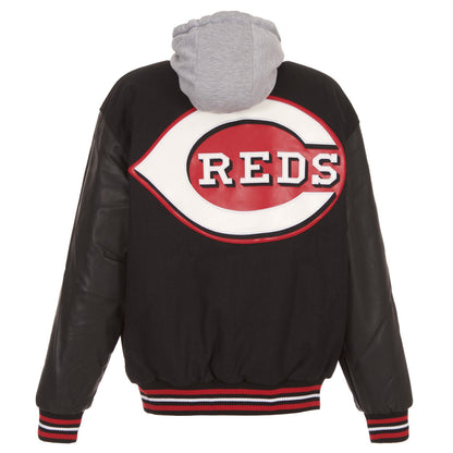 Cincinnati Reds Wool and Faux Leather Jacket