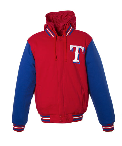 Texas Rangers Reversible Two-Tone Fleece Jacket