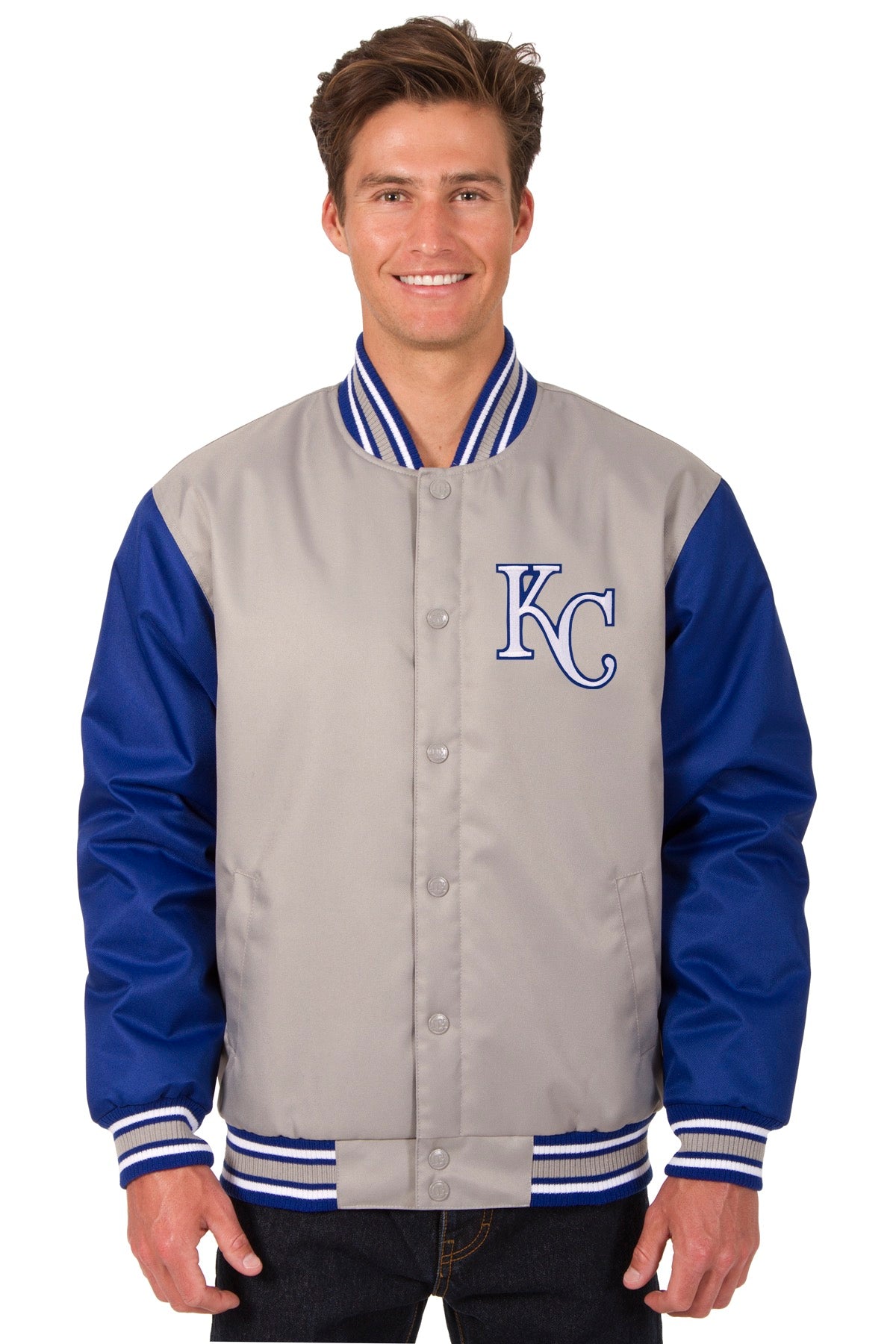 Kansas City Royals Poly-Twill Jacket (Front Logo Only)