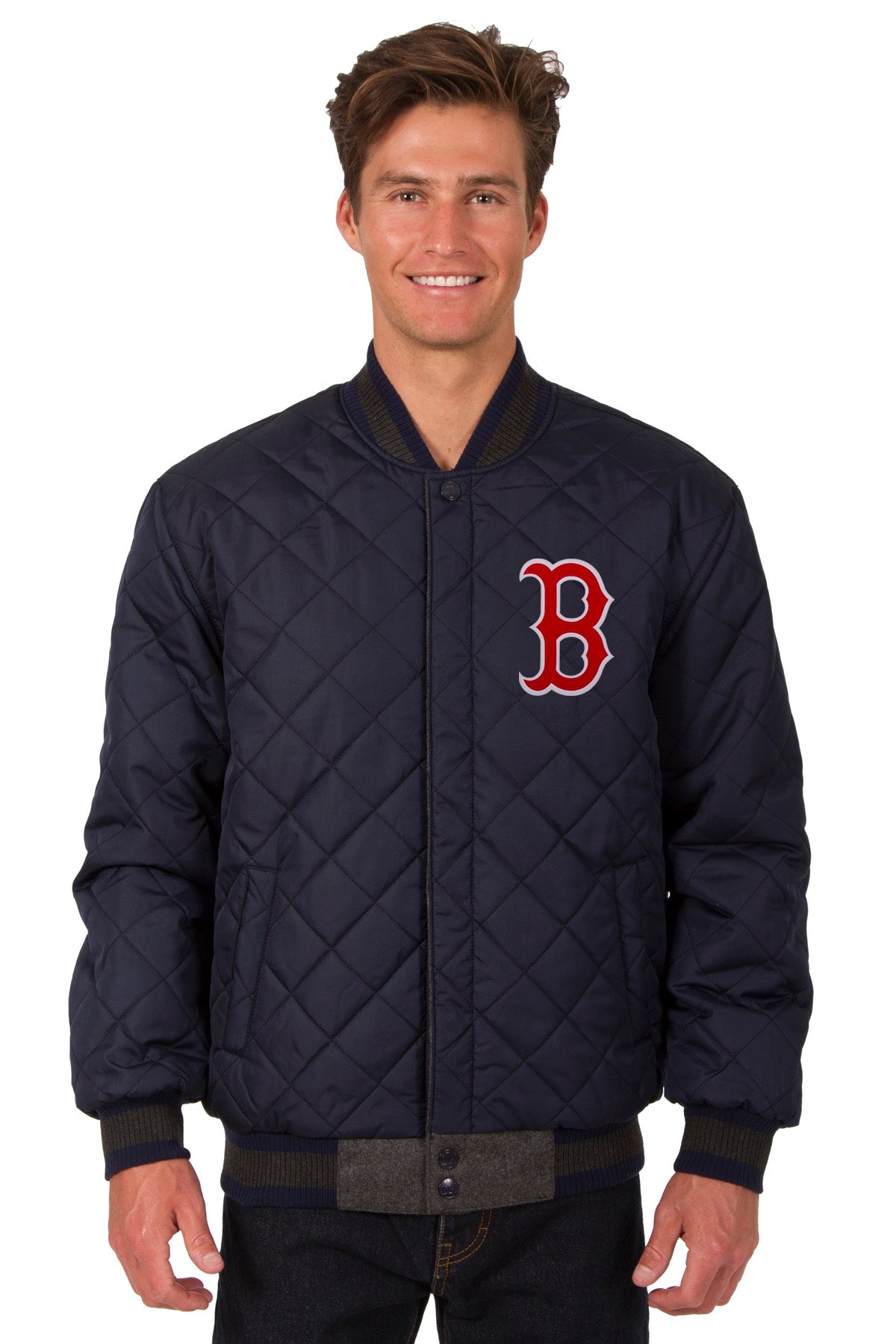 Boston Red Sox Reversible Wool and Leather Jacket