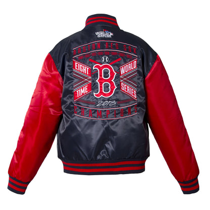 Boston Red Sox Kid's World Series Matte Satin Jacket
