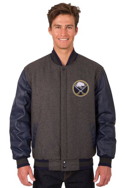 Buffalo Sabres Wool and Leather Reversible Jacket