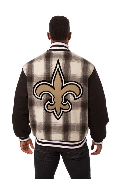 New Orleans Saints All-Wool Plaid Jacket