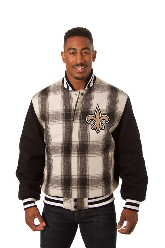 New Orleans Saints All-Wool Plaid Jacket