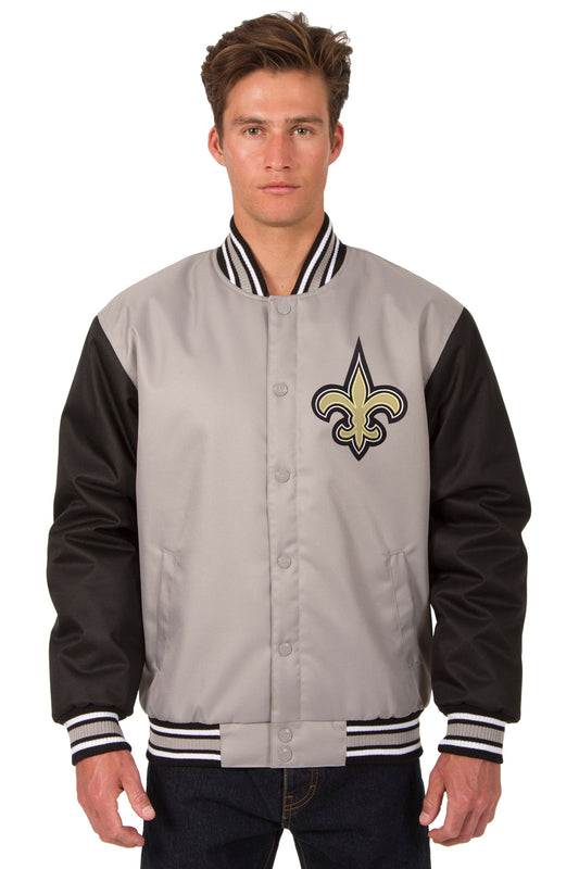 New Orleans Saints Poly-Twill Jacket (Front Logo Only)