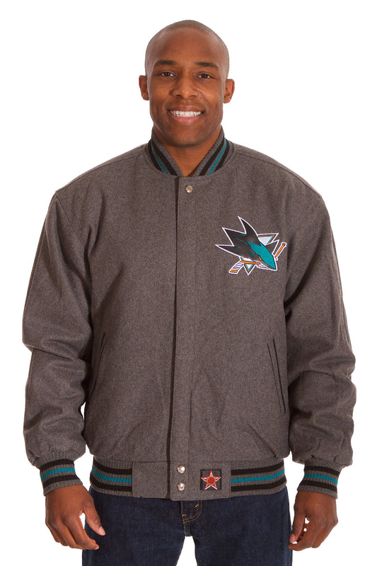 San Jose Sharks Reversible Wool Jacket