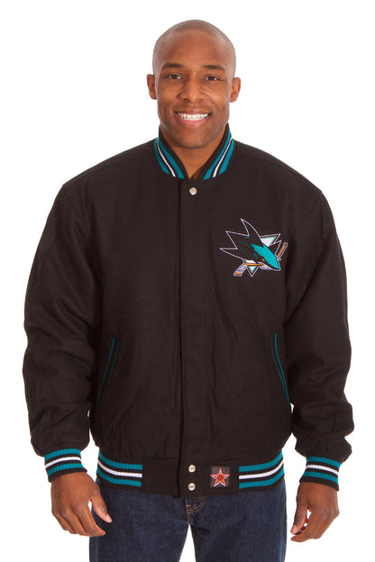 San Jose Sharks Reversible Wool Jacket